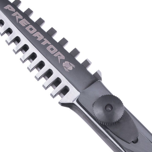 Excalibur Shears Predator Black 6.5" Straight Grooming Scissors – Ultra Sharp, Precision Cutting