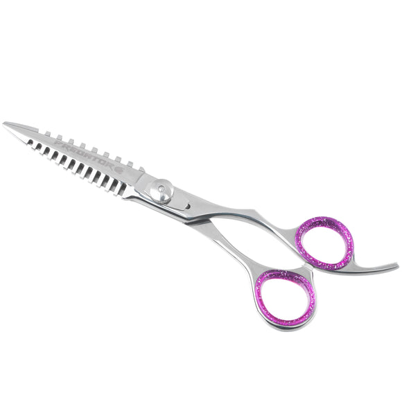 Excalibur Shears Predator Black 6.5" Straight Grooming Scissors – Ultra Sharp, Precision Cutting