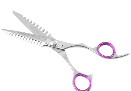 Excalibur Shears Predator Black 6.5" Straight Grooming Scissors – Ultra Sharp, Precision Cutting