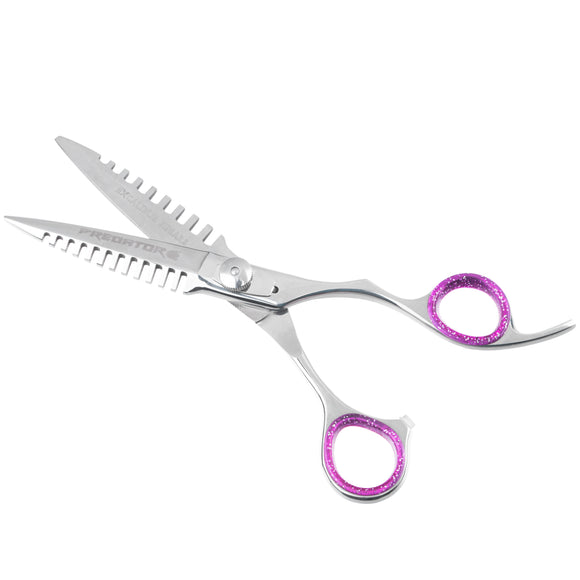 Excalibur Shears Predator Black 6.5" Straight Grooming Scissors – Ultra Sharp, Precision Cutting