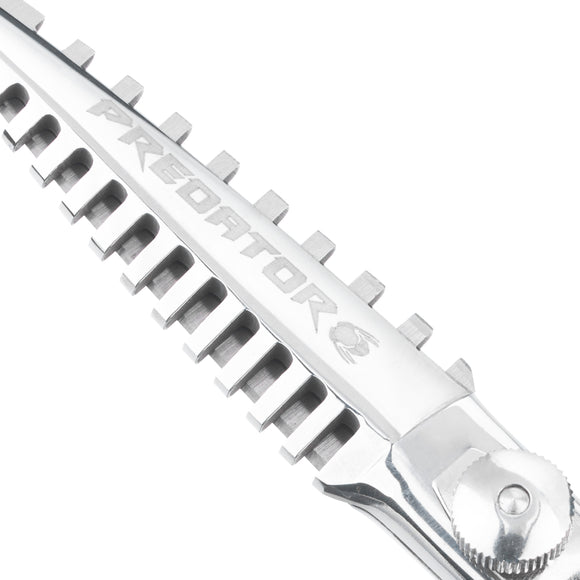 Excalibur Shears Predator Black 6.5" Straight Grooming Scissors – Ultra Sharp, Precision Cutting