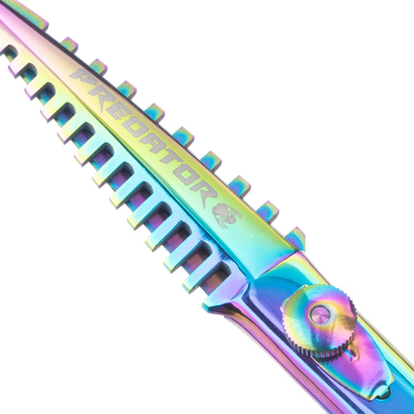 Excalibur Shears Predator Black 6.5" Straight Grooming Scissors – Ultra Sharp, Precision Cutting