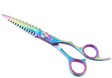 Excalibur Shears Predator Black 6.5" Straight Grooming Scissors – Ultra Sharp, Precision Cutting