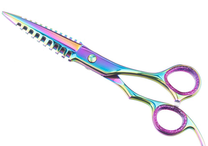 Excalibur Shears Predator Black 6.5" Straight Grooming Scissors – Ultra Sharp, Precision Cutting