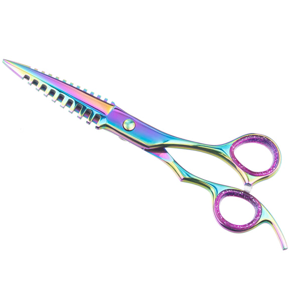 Excalibur Shears Predator Black 6.5" Straight Grooming Scissors – Ultra Sharp, Precision Cutting