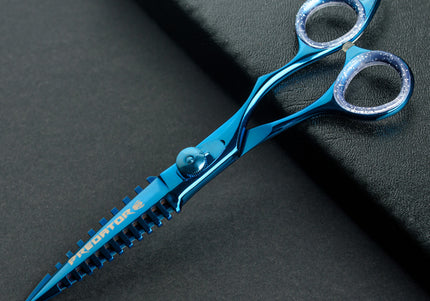 Excalibur Shears Predator Black 6.5" Straight Grooming Scissors – Ultra Sharp, Precision Cutting