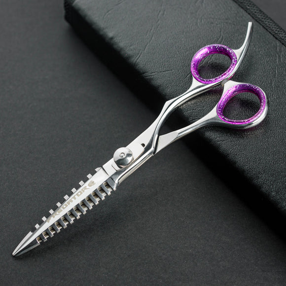 Excalibur Shears Predator Black 6.5" Straight Grooming Scissors – Ultra Sharp, Precision Cutting