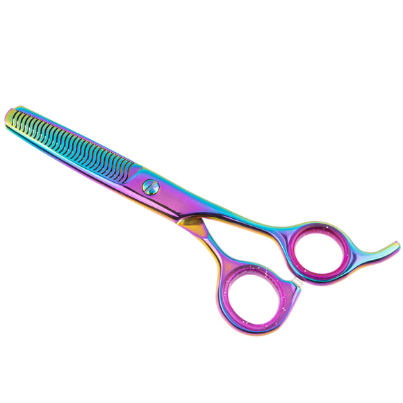 Excalibur Shears Silver Delta 6" Thinning Shears – Japanese Steel, 30 Teeth, Professional Precision