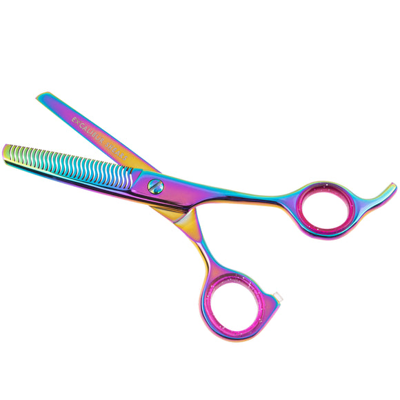 Excalibur Shears Silver Delta 6" Thinning Shears – Japanese Steel, 30 Teeth, Professional Precision