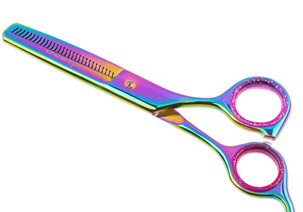 Excalibur Shears Silver Delta 6" Thinning Shears – Japanese Steel, 30 Teeth, Professional Precision