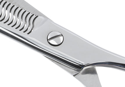 Excalibur Shears Silver Delta 6" Thinning Shears – Japanese Steel, 30 Teeth, Professional Precision