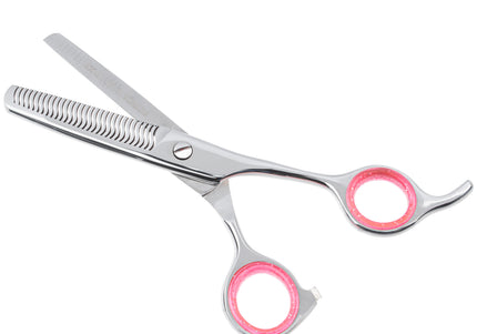 Excalibur Shears Silver Delta 6" Thinning Shears – Japanese Steel, 30 Teeth, Professional Precision
