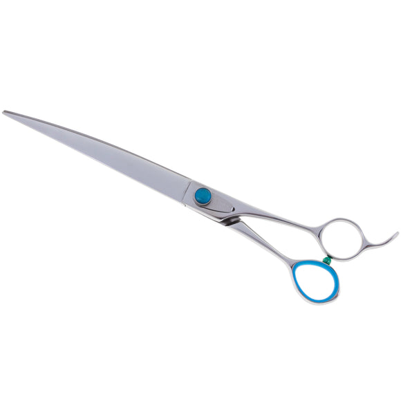 Geib Super Gator Curved Grooming Scissors – Triple-Hardened Stainless Steel, Ergonomic Micro-Grind Blades