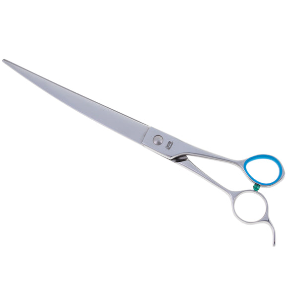 Geib Super Gator Curved Grooming Scissors – Triple-Hardened Stainless Steel, Ergonomic Micro-Grind Blades