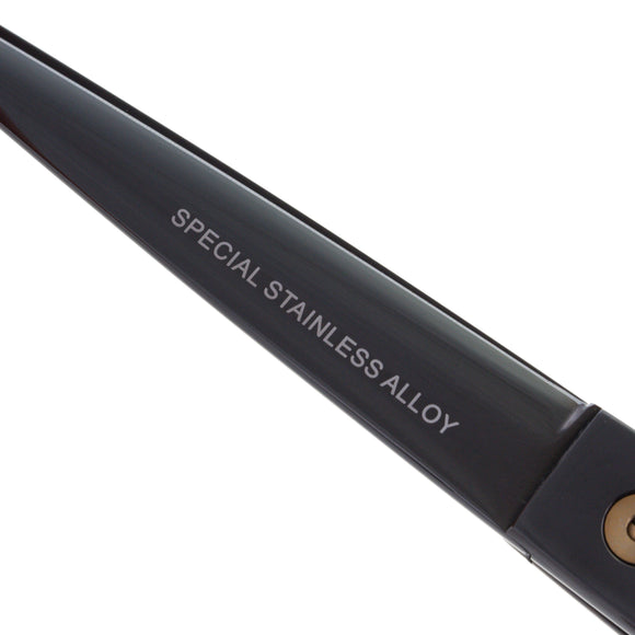 Geib Gator 008 Straight Scissors – Japanese Stainless Steel, Black Finish, 8.5in, Professional Quality