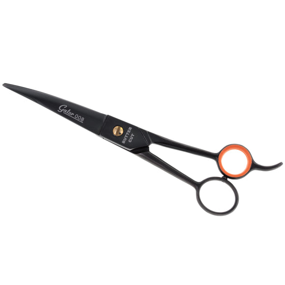 Geib Gator 008 Curved Scissors – Japanese Stainless Steel, Black Finish, 8.5in, Professional Quality