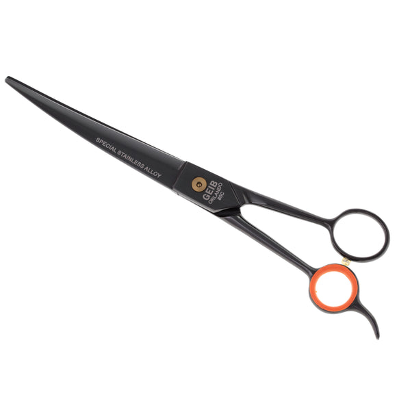 Geib Gator 008 Curved Scissors – Japanese Stainless Steel, Black Finish, 8.5in, Professional Quality