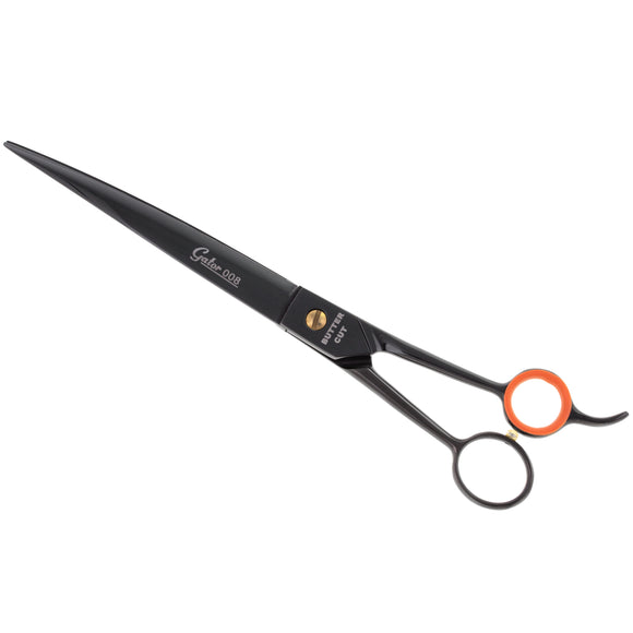 Geib Gator 008 Curved Scissors – Japanese Stainless Steel, Black Finish, 8.5in, Professional Quality