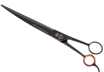 Geib Gator 008 Curved Scissors – Japanese Stainless Steel, Black Finish, 8.5in, Professional Quality