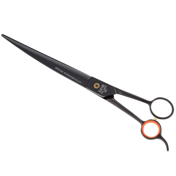 Geib Gator 008 Curved Scissors – Japanese Stainless Steel, Black Finish, 8.5in, Professional Quality