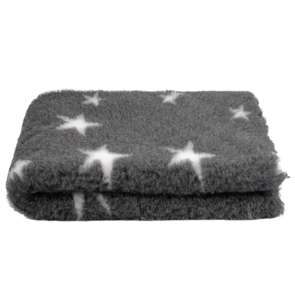 Blovi DryBed A+ Non-Slip Grooming Bed – Graphite with White Stars, 100x75cm