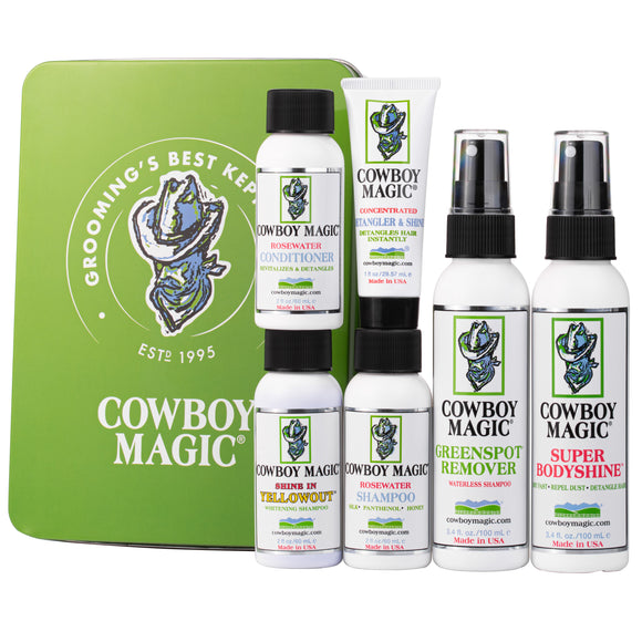 Cowboy Magic Grooming Kit – Complete Coat Care Set with Shampoo, Conditioner, and Shine Enhancer