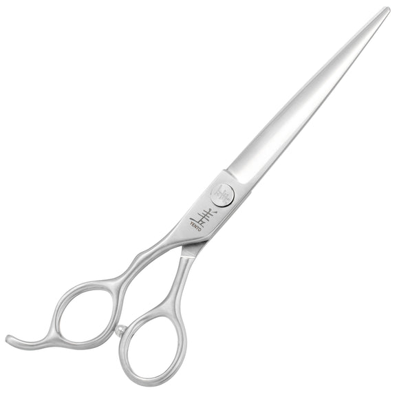 Yento Fanatic Series Lefty Straight Scissors 7" – Carbon Stainless Steel, Professional Left-Handed Design