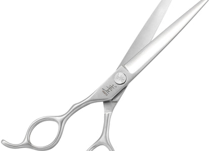 Yento Fanatic Series Lefty Straight Scissors 7" – Carbon Stainless Steel, Professional Left-Handed Design