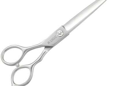 Yento Fanatic Series Lefty Straight Scissors 7" – Carbon Stainless Steel, Professional Left-Handed Design