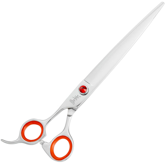Yento Prime Straight Left Scissors – 8" Japanese Steel, Ergonomic Professional Design