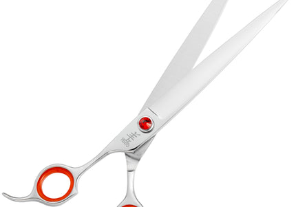 Yento Prime Straight Left Scissors – 8" Japanese Steel, Ergonomic Professional Design