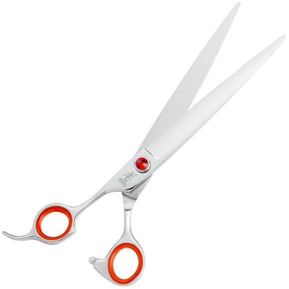 Yento Prime Straight Left Scissors – 8" Japanese Steel, Ergonomic Professional Design