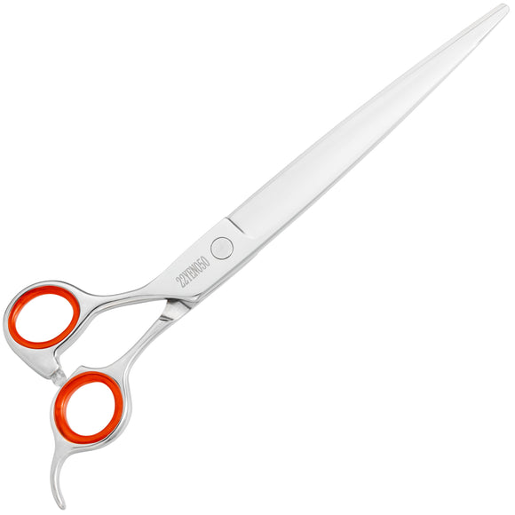 Yento Prime Straight Left Scissors – 8" Japanese Steel, Ergonomic Professional Design