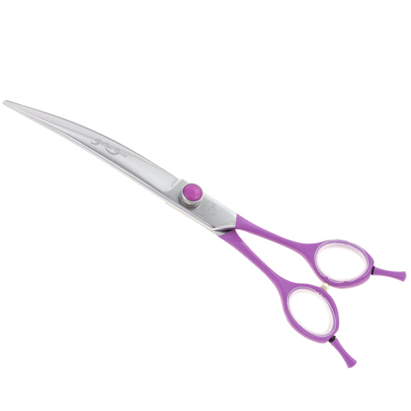 Geib Gator Gear Curved Scissors 8 Inch – Lightweight Micro-Bevel Grooming Shears for Precision