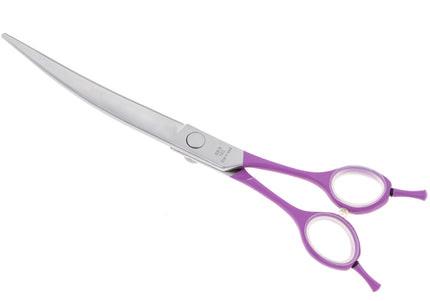 Geib Gator Gear Curved Scissors 8 Inch – Lightweight Micro-Bevel Grooming Shears for Precision