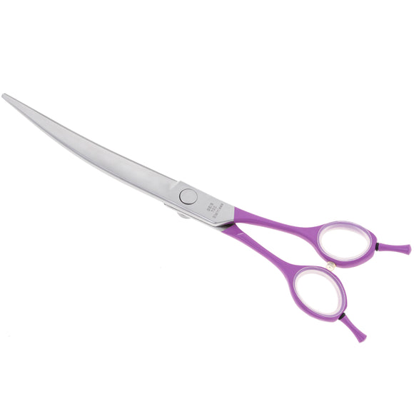 Geib Gator Gear Curved Scissors 8 Inch – Lightweight Micro-Bevel Grooming Shears for Precision