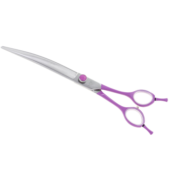 Geib Gator Gear Curved Scissors 8 Inch – Lightweight Micro-Bevel Grooming Shears for Precision