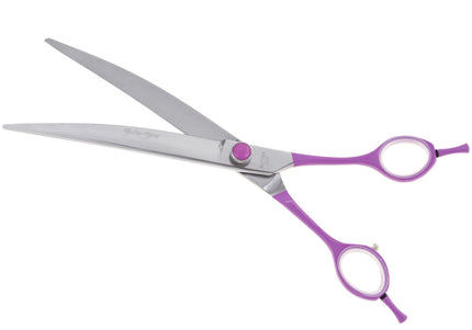Geib Gator Gear Curved Scissors 8 Inch – Lightweight Micro-Bevel Grooming Shears for Precision