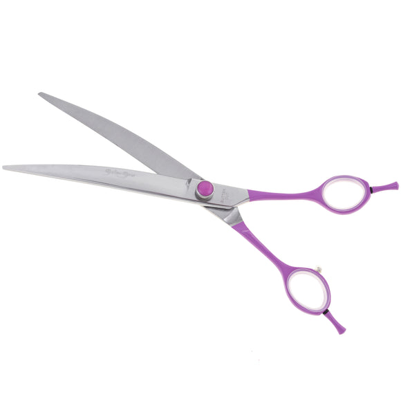 Geib Gator Gear Curved Scissors 8 Inch – Lightweight Micro-Bevel Grooming Shears for Precision