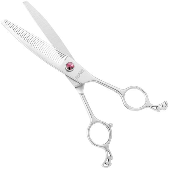 Ehaso Revolution Curved Thinning Shears 7" – Premium Japanese Steel, 41 Teeth, Professional Precision