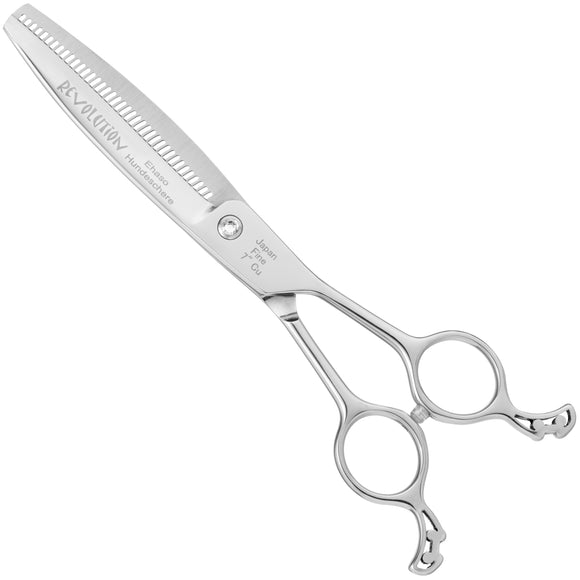 Ehaso Revolution Curved Thinning Shears 7" – Premium Japanese Steel, 41 Teeth, Professional Precision
