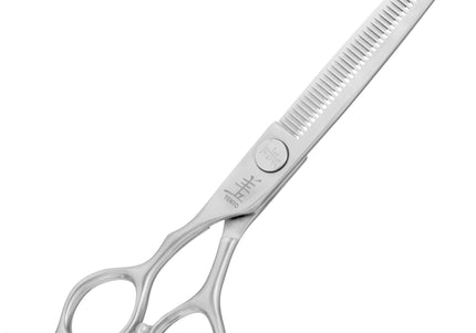 Yento Fanatic Series Left-Handed Thinning Shears 6" – Carbon Stainless Steel, 45-Tooth Precision