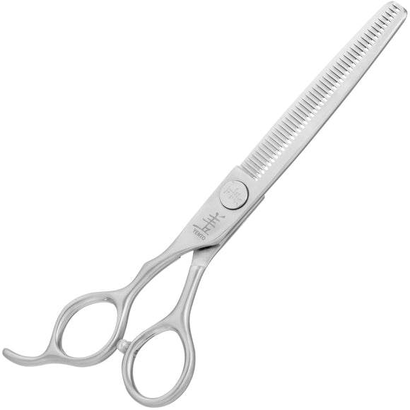 Yento Fanatic Series Left-Handed Thinning Shears 6" – Carbon Stainless Steel, 45-Tooth Precision
