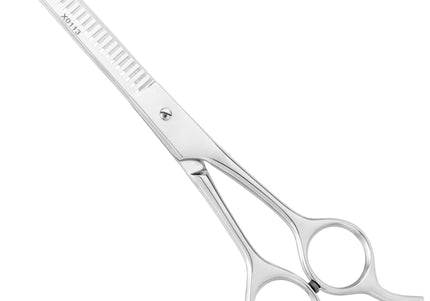 Chadog IdealCut Thinning Scissors 6.5" – Single-Sided, 21-Tooth Precision Blades for Smooth Blending