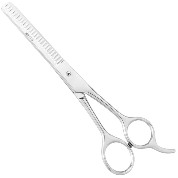 Chadog IdealCut Thinning Scissors 6.5" – Single-Sided, 21-Tooth Precision Blades for Smooth Blending