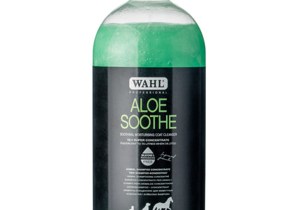 Wahl Aloe Soothe Shampoo – Mild Concentrated Formula with Aloe, 1:15 Dilution, 500ml Bottle