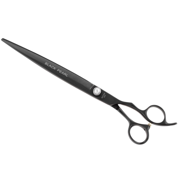 Geib Black Pearl Straight Scissors – 10" Cobalt Steel, Professional Precision Cutting