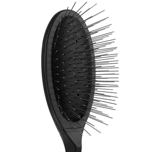Miranda Oval Plastic Grooming Brush – 3cm Long Metal Needles, Lightweight Design
