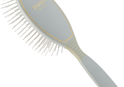 Madan Large Extra Long Pin Brush – Professional Grooming Tool with Ergonomic Handle and Metal Pins