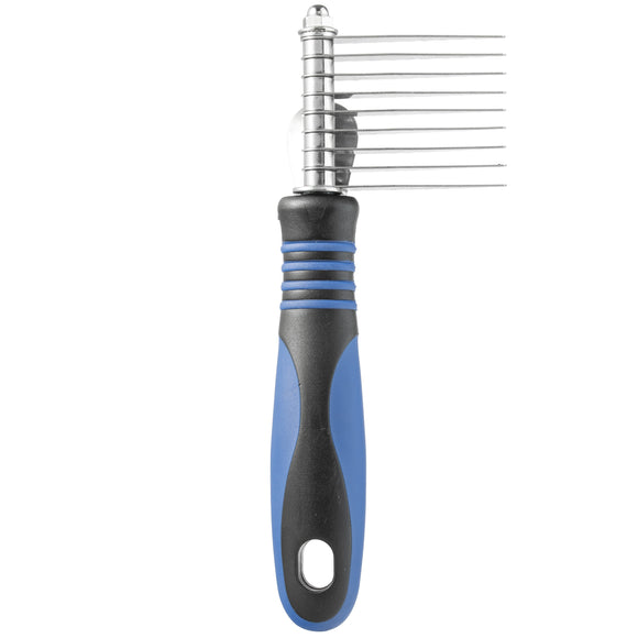 Show Tech Filcak Dematting Comb – 9 Long Straight Blades, Ergonomic Handle Design